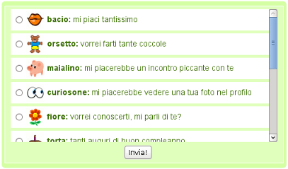 invio emoticon